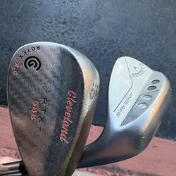 Callaway and Cleveland wedges. Righty 25 bucks gets both