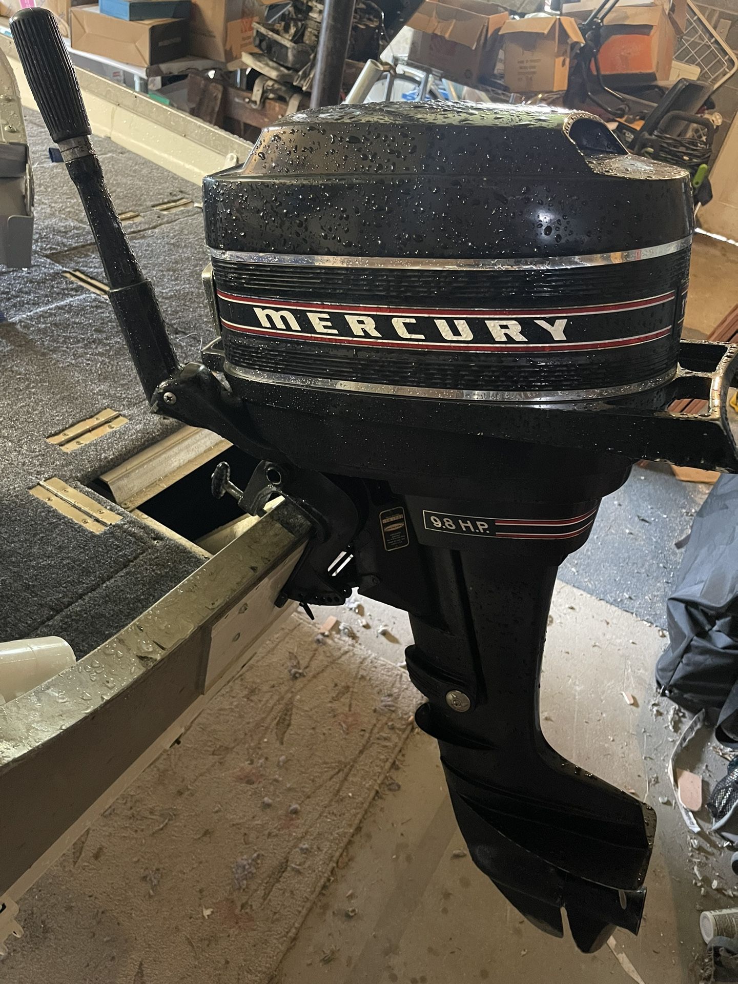 9.8hp Mercury And 20hp Johnson Outboards