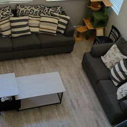 Sofa "Queen" Bed Couch & Loveseat Set