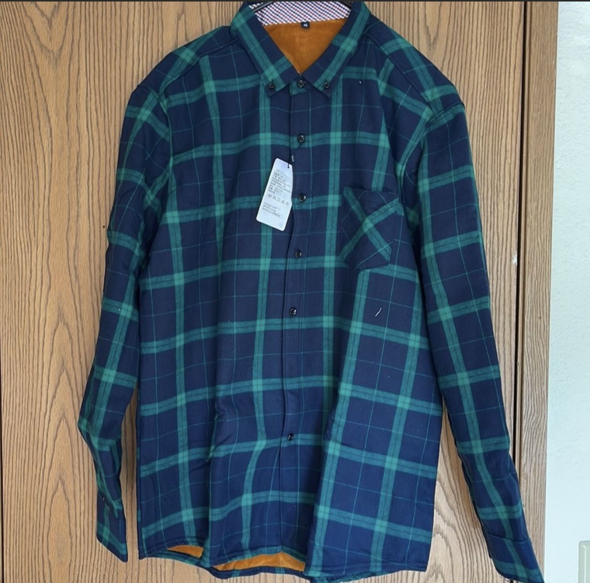 Fleece Lined Flannel Size 46