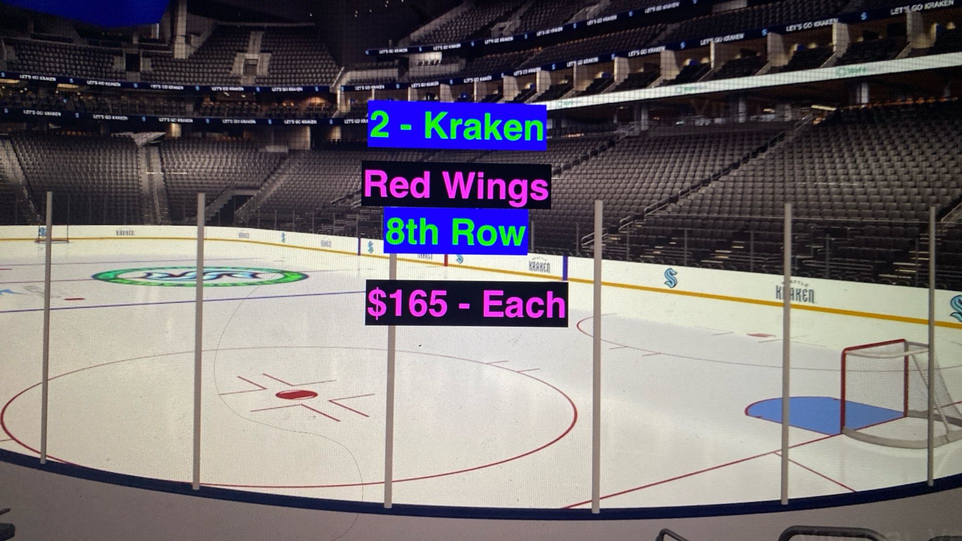 Kraken Red Wings Tickets