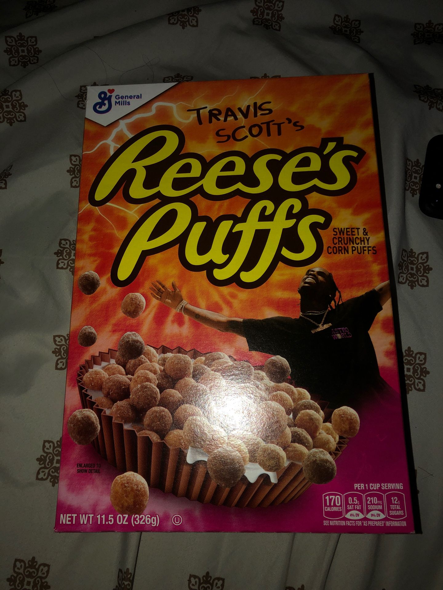 Travis Scott limited edition cereal