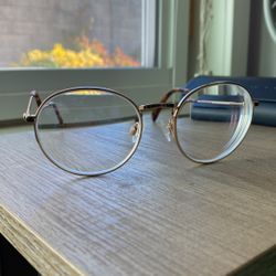Warby Parker Simon Gold Tortoise Eyeglasses