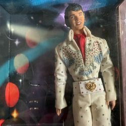 Elvis Presley Doll White Eagle Jumpsuit - Timeless Treasures - Mattel 