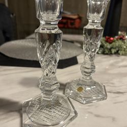 Crystal. Candle Holders