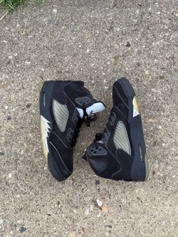 JORDAN 5 BLACK METALLIC SZ 12 NO BOX