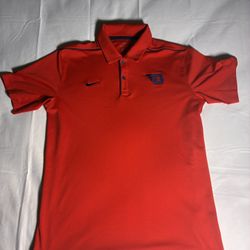 Nike Dri-FIT Dayton Flyers Polo Shirt Men’s Medium Red