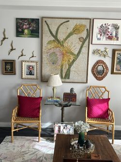 Rattan Chairs Chinoiserie Boho Style