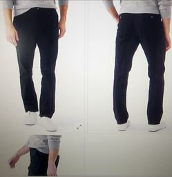 Men's Chaps Pants Slim Fit Chino  Flex Waist Size 38x32