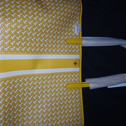 Tory Burch Tzag Allover Tote Yellow