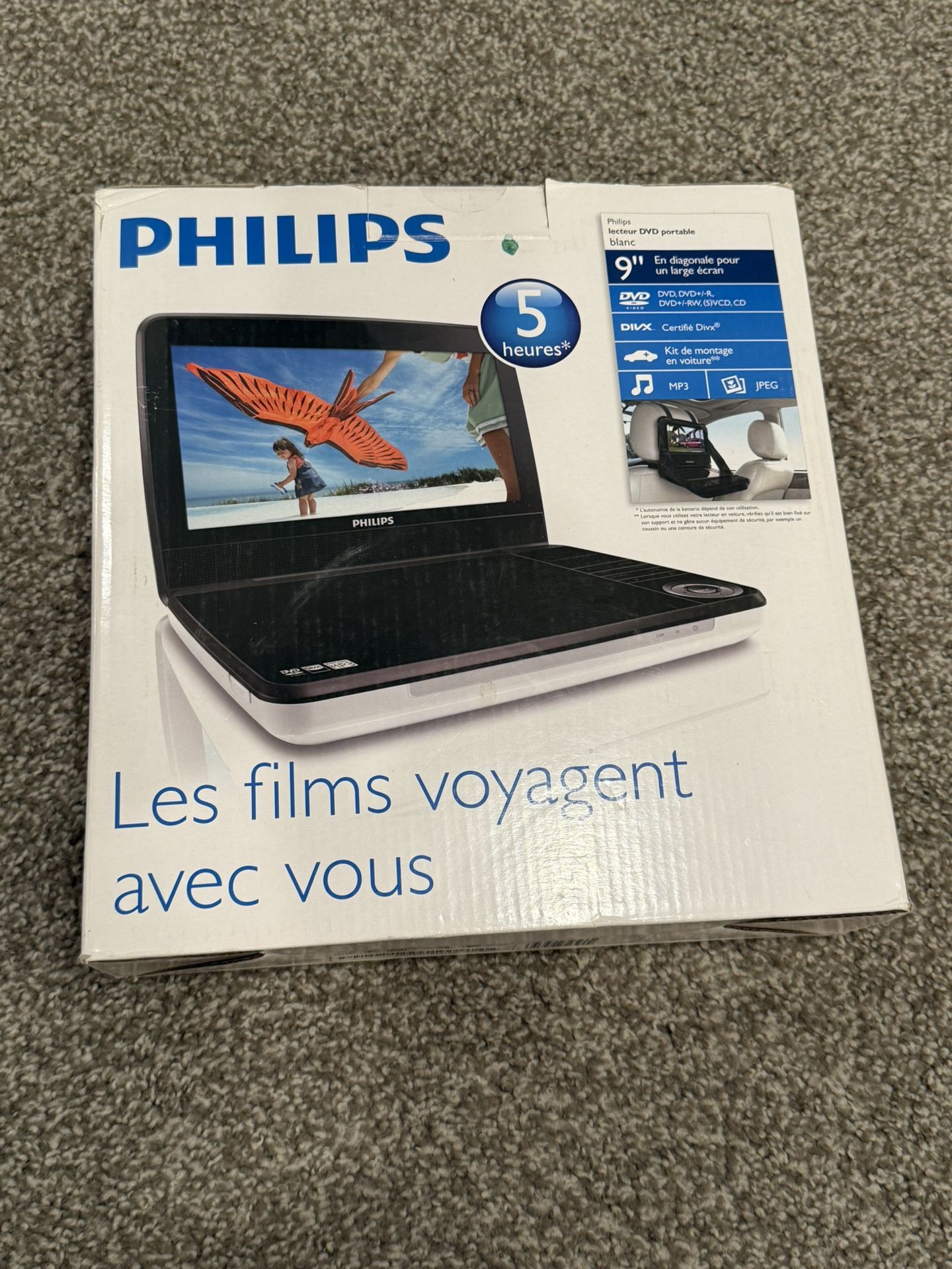 Philips Portable DVD Player White 
