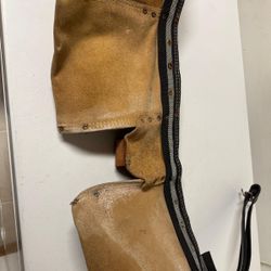 Vtg Rooster Leather Pouch Tape Tool Pouch Good Shape