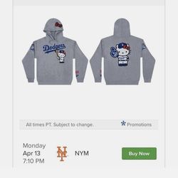 Dodgers 2026 hello Kitty hoodie