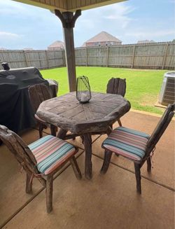 Teak Wood Outdoor Table Set