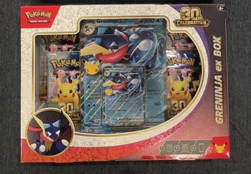 Pokemon TCG 30th Anniversary Celebration Greninja ex Box - Factory Sealed!