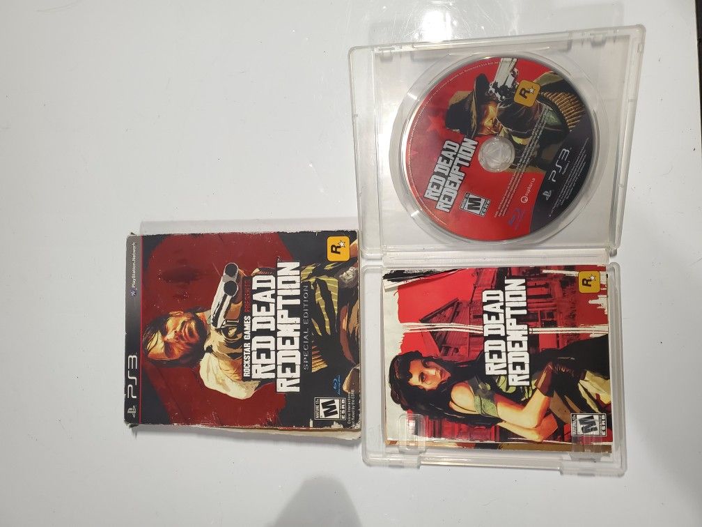 Red Dead Redemption PS3 PlayStation 3 Video Game , Like New