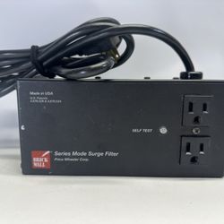 Brick Wall PW2R15 120V Two Outlet Plug-in Surge Protector Black