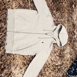 Men’s Ralph Lauren Hoodie Zip Up Gray Size Medium 