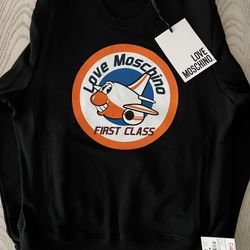 Love Moschino First Class Oversized Sweater (Black) - Size XS