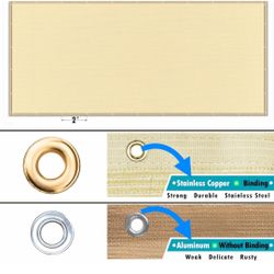 ÀMGO 12x16 Beige Sunshade 