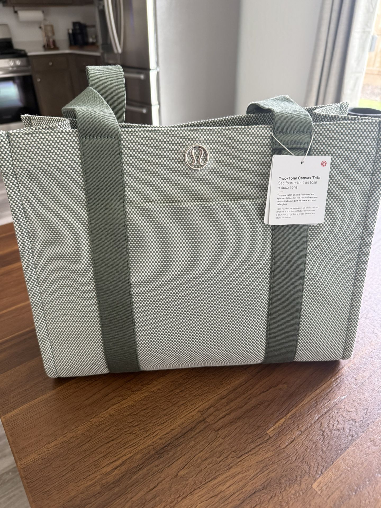 Lululemon Two-Tone Canvas Tote Bag