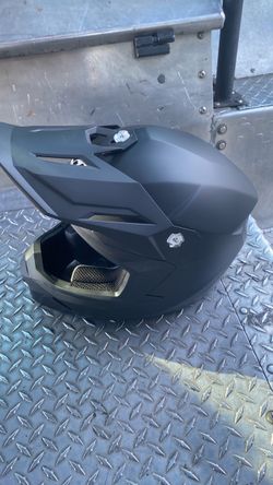 HJC Matte Black Full-Face Motocross Helmet
