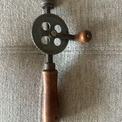 Vintage Antique Egg Beater Style Hand Drill Tool