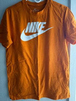 Nike Tee Orange Futura Logo T-Shirt – Size M