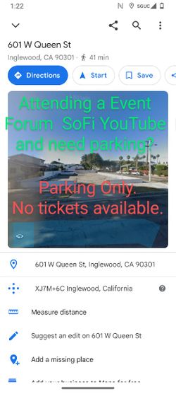 Event Parking for Kia Forum ,SoFi , YouTube, and Intuit 