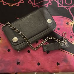 Leather Chain Wallet