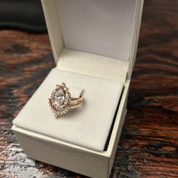 Rose Gold Engagement Style Ring 