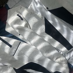 White Suit Vest and Jacket