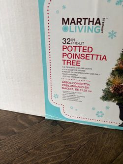 Martha Stewart Living Potted Poinsettia Trees