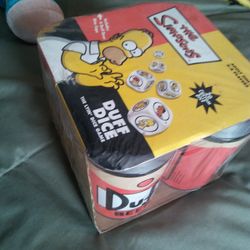 Homer Simpson Duff dice, brand new never opened