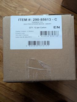 Pokemon paldean fates sticker collection case