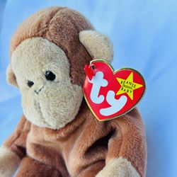 Bongo DOB: 8-7-1995 TY Original Beanie Baby 1995