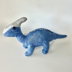 Dinosaur Brontosaurus Blue Plush Stuffed Animal Toy