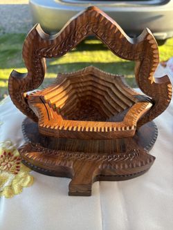 Collapsible Wood Basket 25.00