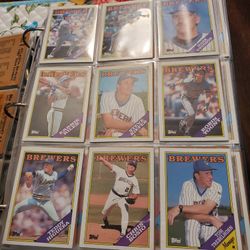 Milwaukee Brewers Topps Baseball Cards Lot 