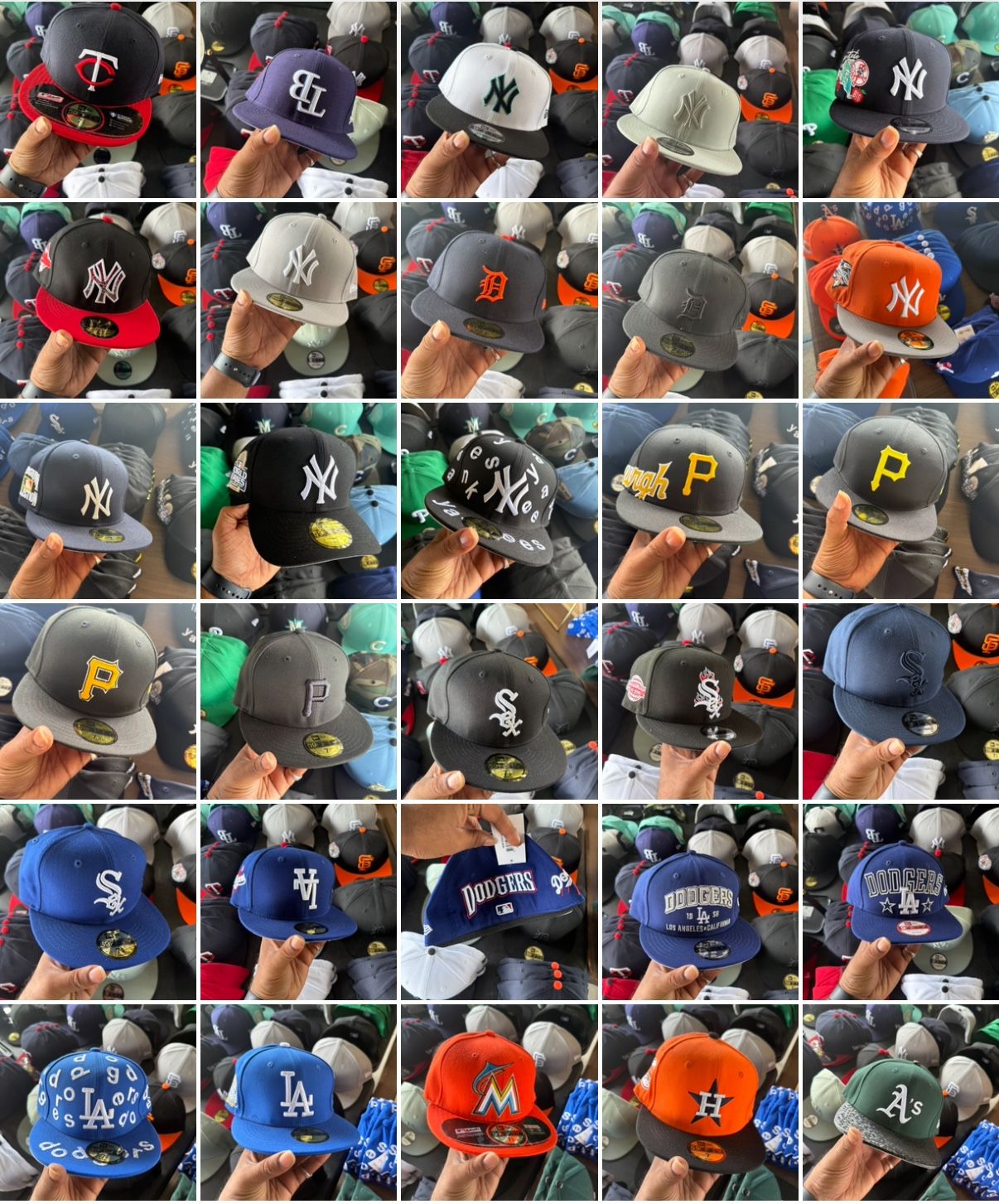 MLB NBA NFL Fitted And Snap