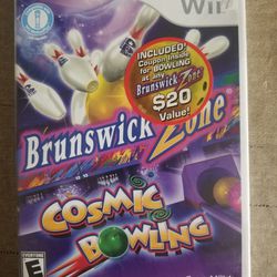Brunswick Zone Cosmic Bowling Nintendo Wii Game