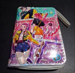 New Demon Hunters wallet with zipper and cards organized