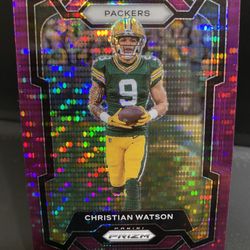 Christian Watson Panini Prizm Purple Pulsar