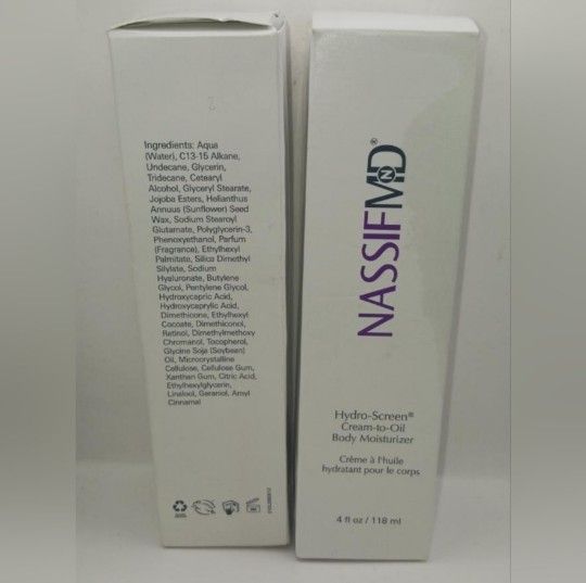 Nassif MD 2- 4 fl.oz. Hydro Screen Cream-to-Oil Body Moisturizer