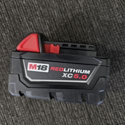Milwaukee M18 5ah Battery