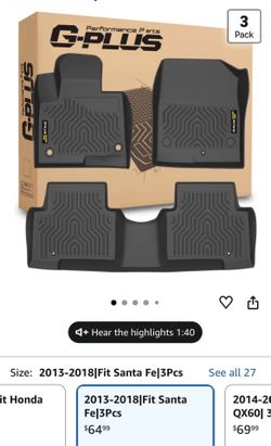 Hyundai Santa Fe Sport Floor Mats ‘13-‘18