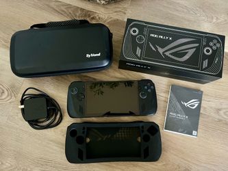 ROG Ally X with case and cover