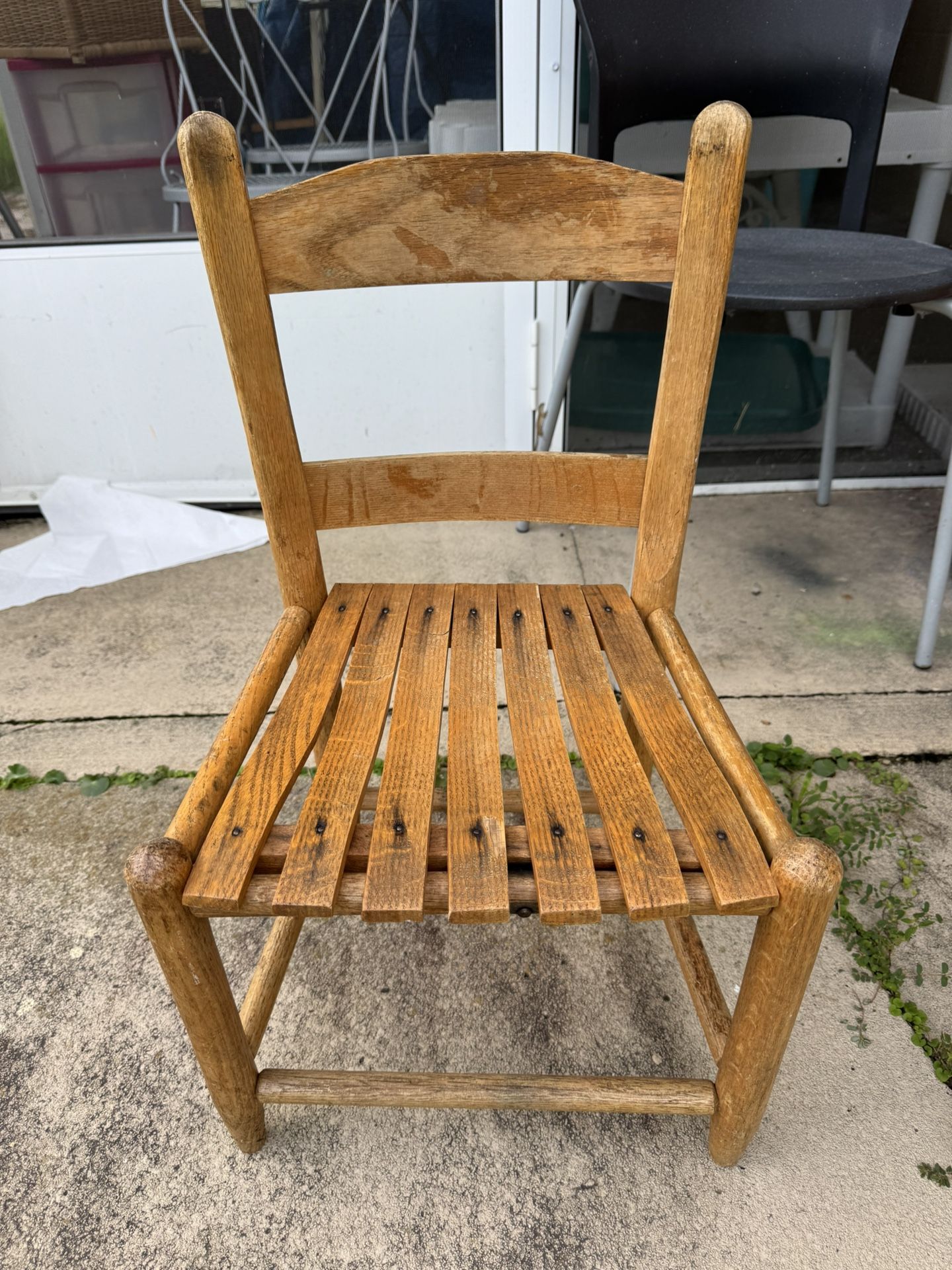 Vintage Child’s Slatted Chair