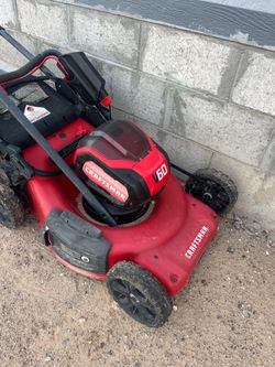 Craftsman 60v electric mower needs battery