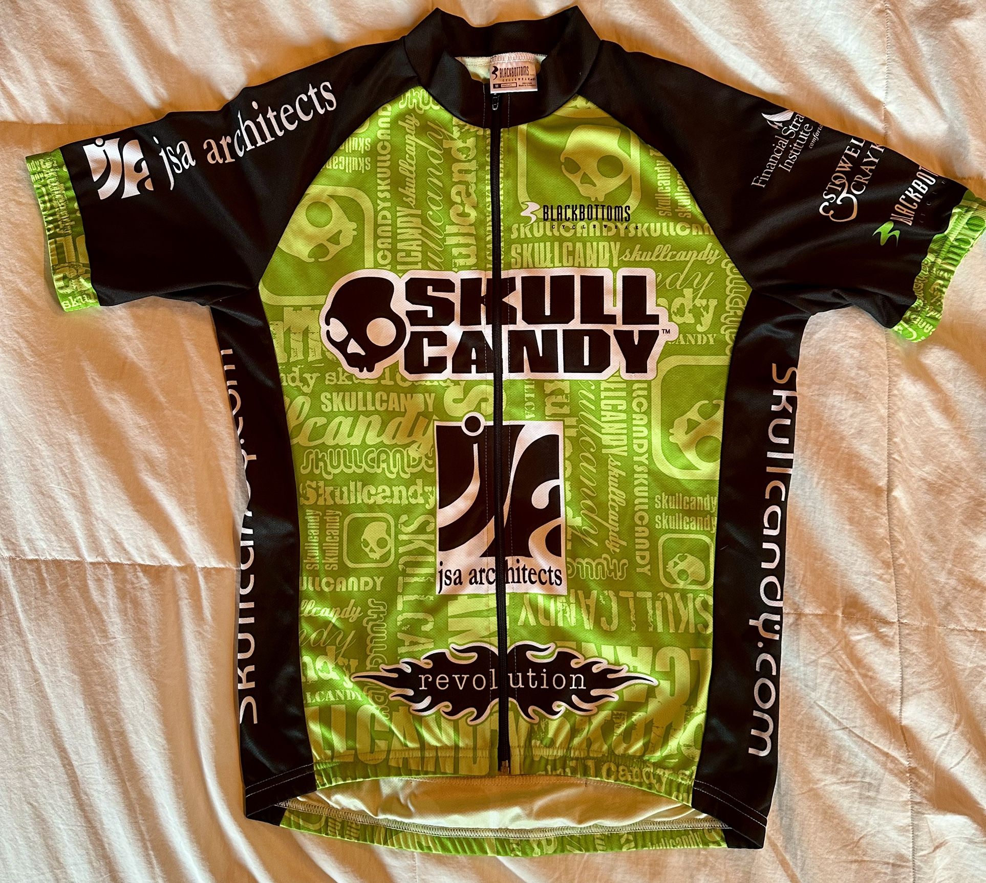 Men’s Blackbottoms Cycle Gear - Cycling Or Biking Jersey Size M